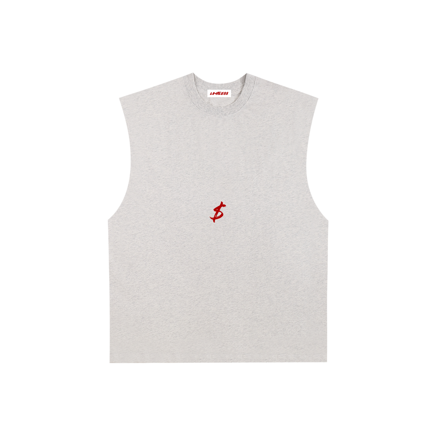 Raw Edge Cotton Tank Top