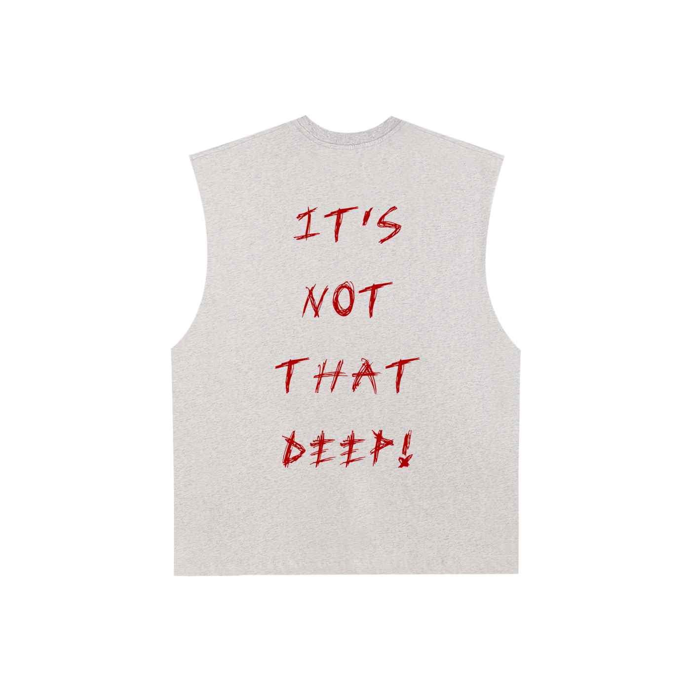 Raw Edge Cotton Tank Top