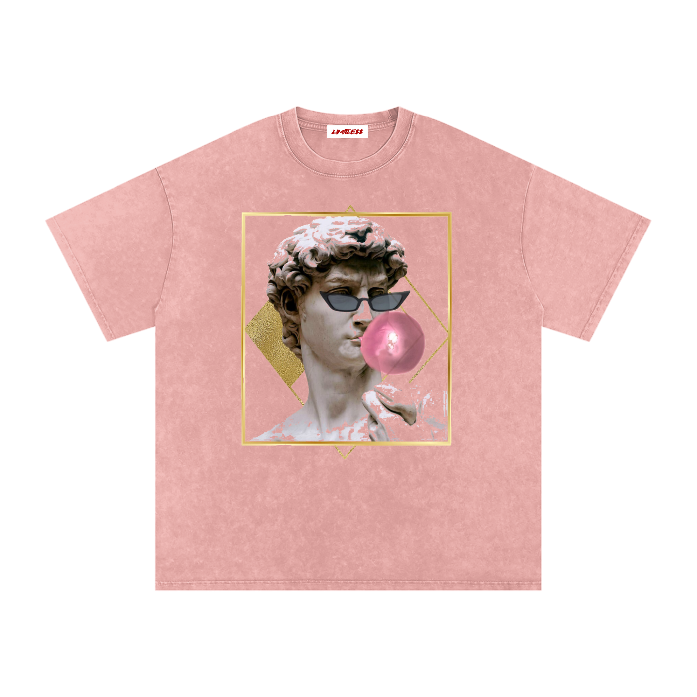 Snow Washed Oversized Cotton T-Shirt