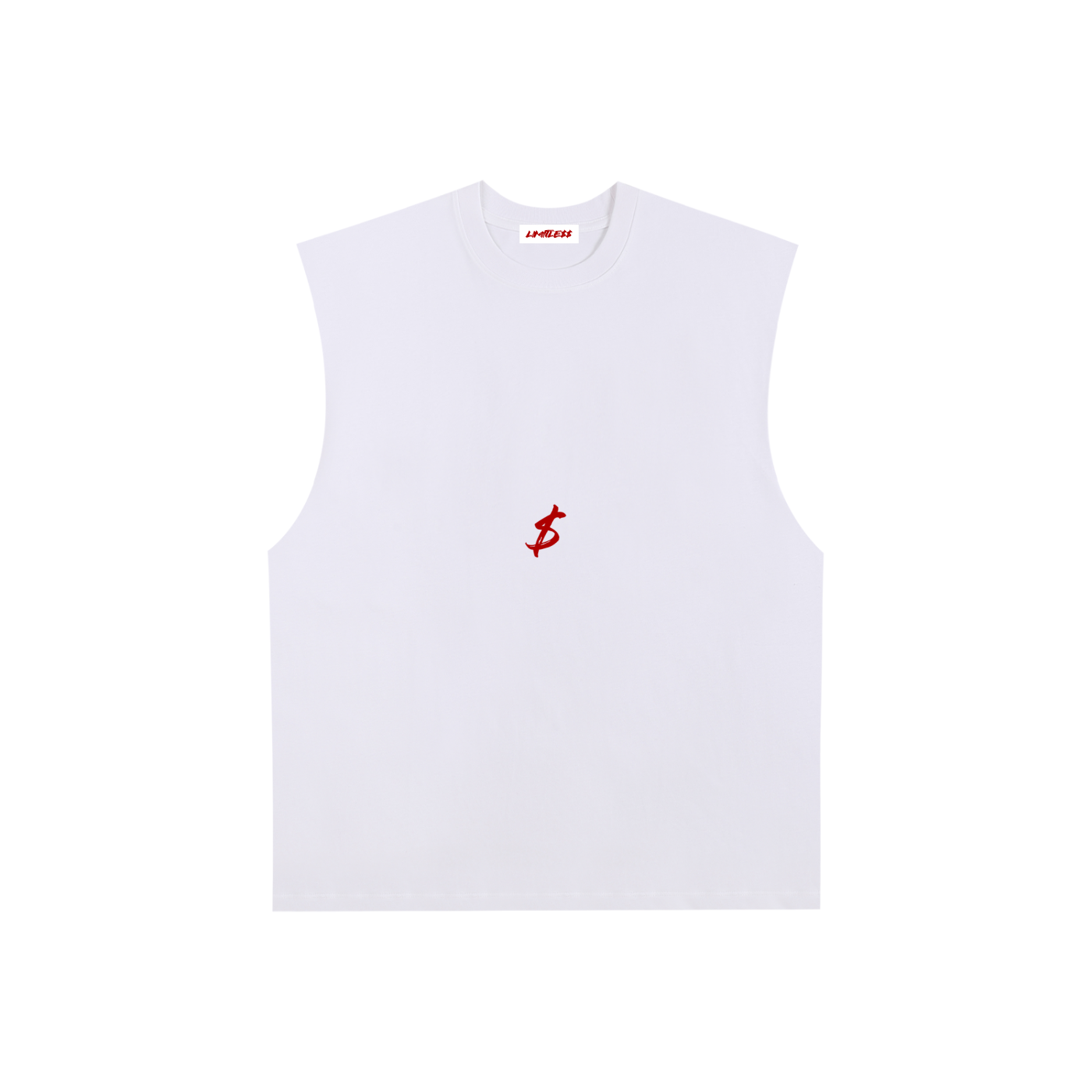 Raw Edge Cotton Tank Top