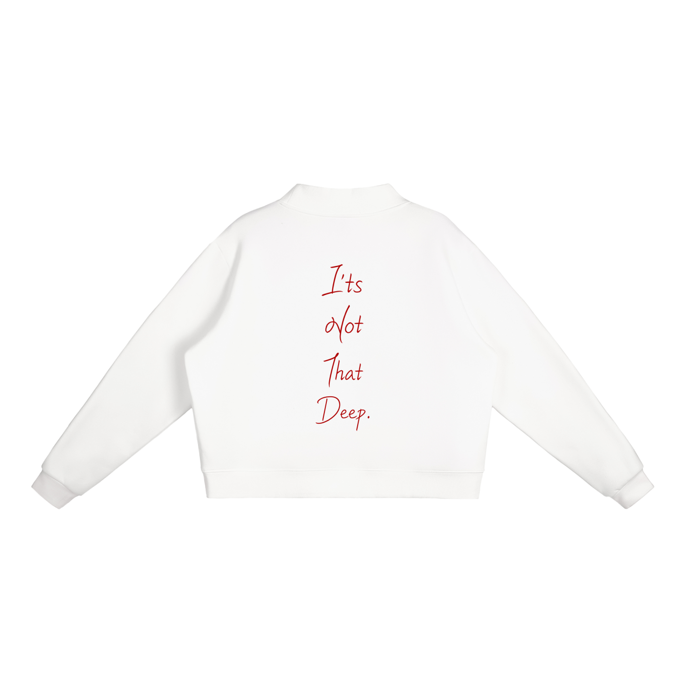 Essential Fleece Mock-Neck Crew Sweatshirt
