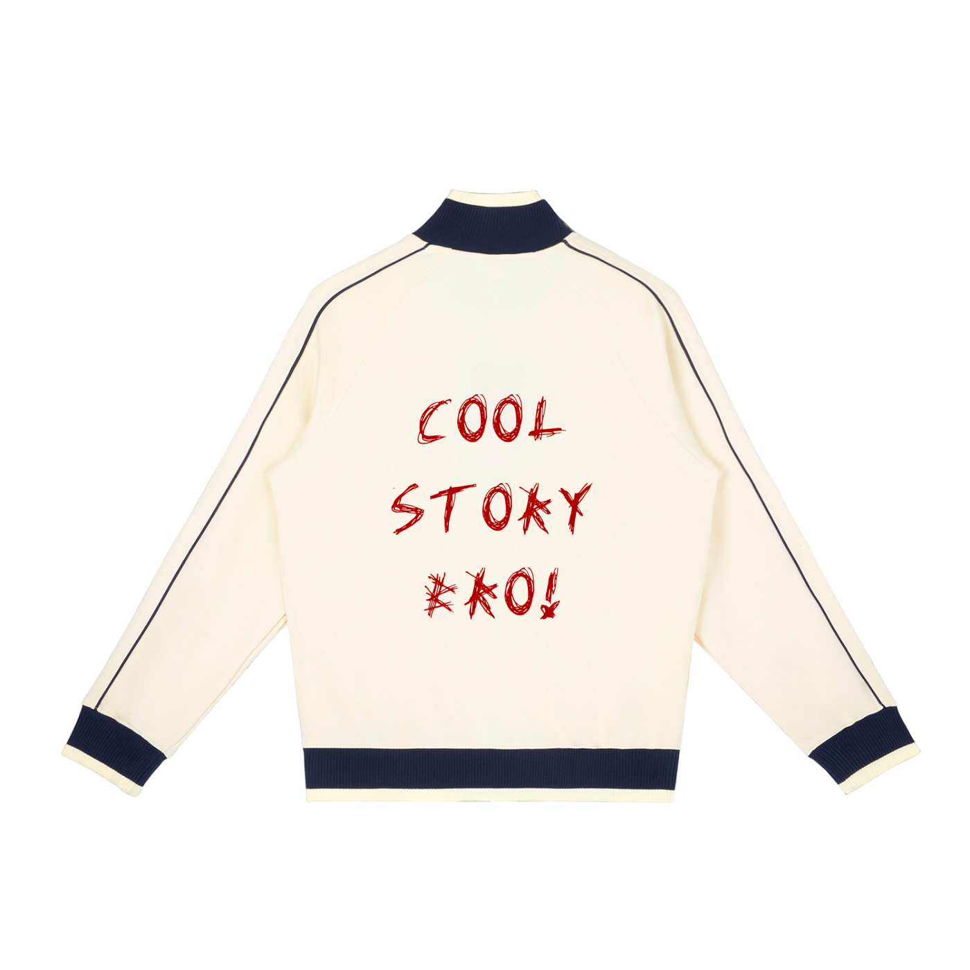 Color Block Raglan Sleeve Zip Track Jacket