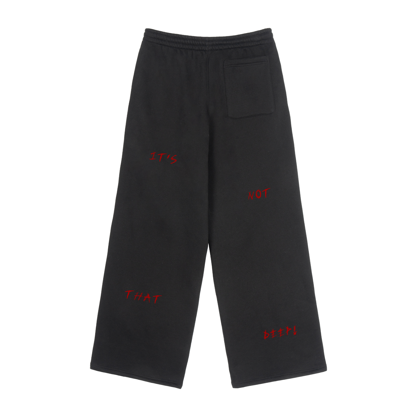 Fleece Drawstring Straight-Leg Sweatpants