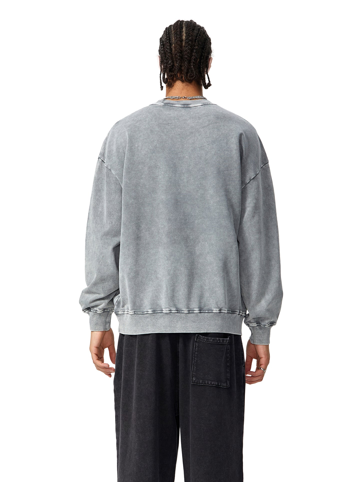 Snow Washed Oversized Sweatshirt